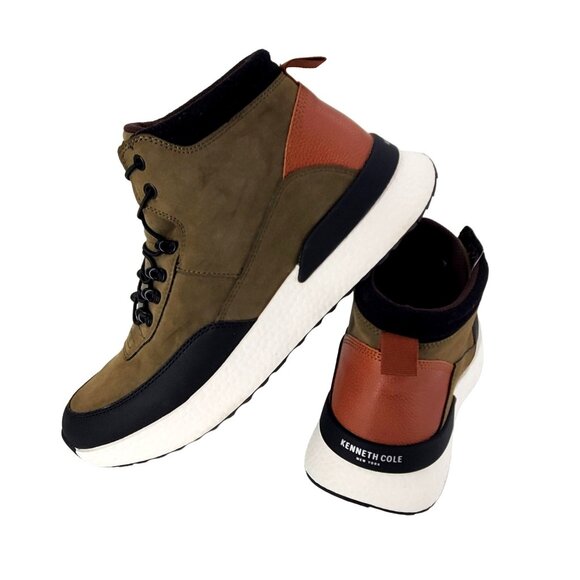 Kenneth Cole Sneakers 10 Life Light High Top Vegan Suede Outdoor Fashion Shoes - Picture 8 of 15